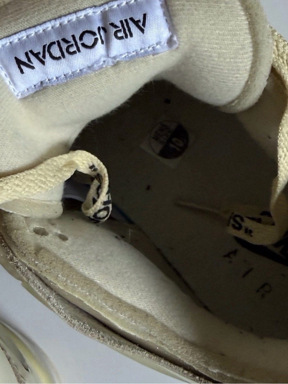 Jordan 4 SP x Off-White Sail W - Size 10 - Picture 5 of 6